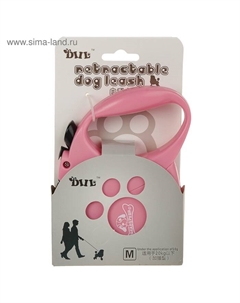 Рулетка, 4 м, до 20 кг, лента, розовая Diil