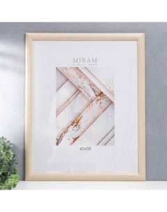 Фоторамка пластик "МИРАМ" 40х50 см бежевый (пластиковый экран) Miram