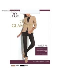 Колготки женские Velour 70 den, цвет чёрный (nero), размер 4 Glamour