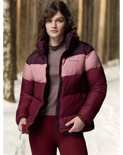 Куртка утепленная женская Puffect II Colorblock Jacket, Красный Columbia