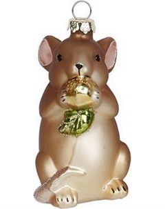 Елочная игрушка Inge's Christmas Figural Glass Ornaments. Мышь / 64056H120_1 Inge's christmas