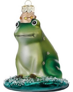 Елочная игрушка Inge's Christmas Figural Glass Ornaments. Царевна-лягушка / 64648H120 Inge's christmas