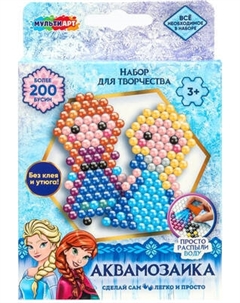 Развивающая игра MultiArt Аквамозаика 200 бусин фроузен / AB-120540 Multiart