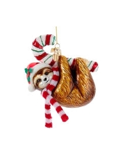 Елочная игрушка Kurt S. Adler Ленивец с леденцом / NBX0066 Kurt s. adler