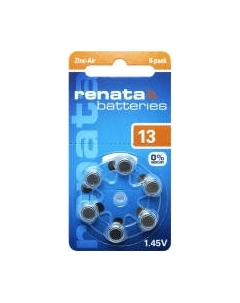 Комплект батареек Renata ZA13 BL-6 1.4V