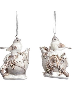 Елочная игрушка Goodwill Xmas 2024 Птица на заварнике / MC 38079