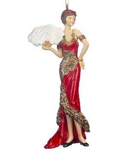 Елочная игрушка Goodwill Xmas 2024 Девушка Гэтсби с веером / MC 38238_1