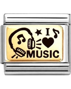 Звено для браслета NominatioN I love music 030166/46 Nomination