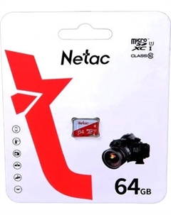 Карта памяти Netac MicroSD P500 ECO 64GB (NT02P500ECO-064G-S)