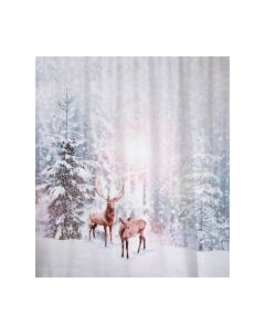 Шторка-занавеска для ванны JoyArty Олени в снегу / sc_78647 Joyarty