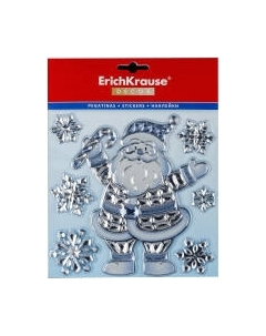 Набор наклеек на окно Erich Krause Decor Дед Мороз Кристалл / 50890 Erich krause