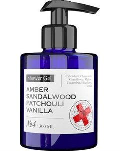 Гель для душа Maniac Gourmet Парфюмированный №4 Амбра, сандал, пачули, ваниль Maniac gourmet