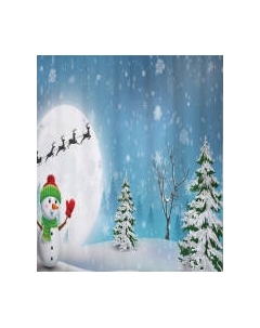 Шторка-занавеска для ванны JoyArty Новогоднее настроение / sc_20080 Joyarty