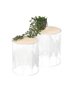 Комплект журнальных столиков Halmar Folla / V-CH-FOLLA-LAW-BIALY