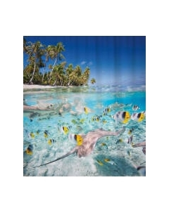 Шторка-занавеска для ванны JoyArty Рыбы под берегом / sc_2750 Joyarty