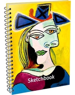 Скетчбук Попурри Пикассо. Голова женщины в голубой шляпе
