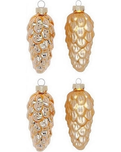 Набор елочных игрушек Inge's Christmas Classic Gold. Шишки / 12004P022 Inge's christmas