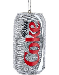 Елочная игрушка Kurt S. Adler Christmas 2024. Баночка Coke Diet / CC2176DC Kurt s. adler
