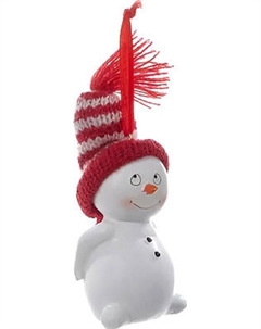 Елочная игрушка Kurt S. Adler Christmas 2024. Снеговик в шляпе / C9692 Kurt s. adler