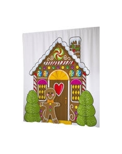 Шторка-занавеска для ванны JoyArty Пряничный дом / sc_38356 Joyarty