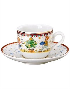 Чашка с блюдцем Hutschenreuther Christmas Lights / 02476-727474-14715