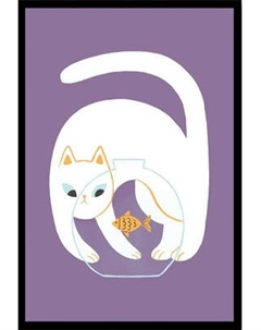 Постер Citydecor Кот и рыба 3