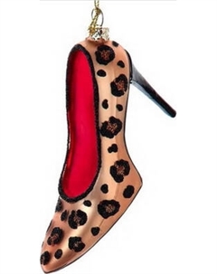 Елочная игрушка Kurt S. Adler Christmas 2024. Леопардовая туфелька / T3614 Kurt s. adler