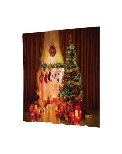 Шторка-занавеска для ванны JoyArty Праздничный уют / sc_20077 Joyarty