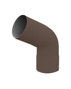 Колено трубы водосточной Ruplast 60 градусов RAL 8014