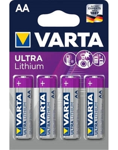 Комплект батареек Varta Energy LR6 AA Lithium/Ultra / 6106 301 404