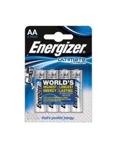 Комплект батареек Energizer Ultim Lith FR06 AA FSB4 / E301535300