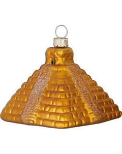 Елочная игрушка Inge's Christmas Figural Glass Ornaments. Пирамида / 64902H120 Inge's christmas