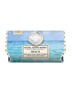 Мыло большое в бумажной обертке Пляж 246 Michel design works