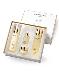 Набор уходовых средств для лица с экстрактом трюфеля: лосьон, тоник, крем, сыворотка. Grace face