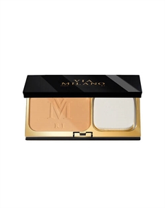 Компактная пудра для лица двойного действия водостойкая с витамином Е Compact Powder Wet & Dry Water Resistant Via milano