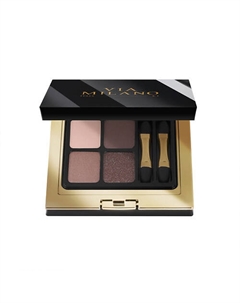 Палетка теней для век четырехцветная с витамином Е Капучино Eyeshadow Palette 4 Colours Cappuccino Via milano