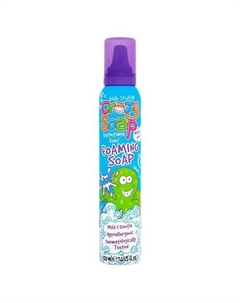 Мусс-пена для детских забав и купания в ванной голубая Crasy Soap Foaming Soap 225 Kids stuff
