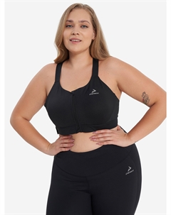 Топ бра спортивный, Plus Size, Черный Demix