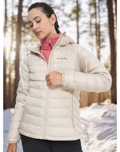 Пуховик женский Powder Lite II Hooded Jacket, Бежевый Columbia