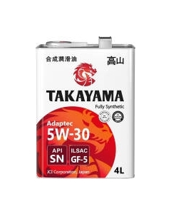 Моторное масло Takayama Adaptec 5W30 ILSAC GF-5 SN / 605585