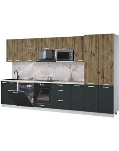 Кухонный гарнитур Интерлиния Мила Лайт 3.6-ПМ2