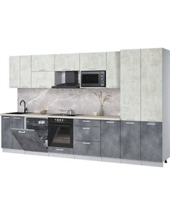 Кухонный гарнитур Интерлиния Мила Лайт 3.6-ПМ2