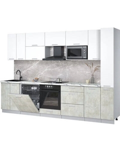 Кухонный гарнитур Интерлиния Мила Лайт 3.1-ПМ2