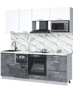 Кухонный гарнитур Интерлиния Мила Лайт 2.15-ПМ4