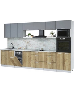 Кухонный гарнитур Интерлиния Мила Лайт 3.5-ПМ3