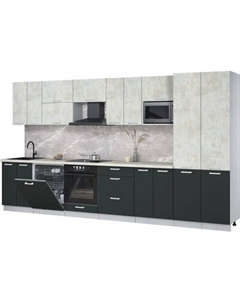 Кухонный гарнитур Интерлиния Мила Лайт 3.8-ПМ2