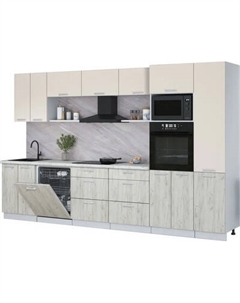Кухонный гарнитур Интерлиния Мила Лайт 3.4-ПМ1