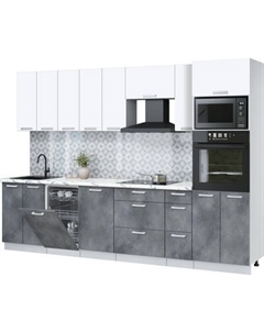 Кухонный гарнитур Интерлиния Мила Лайт 3.0-ПМ3