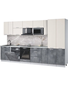 Кухонный гарнитур Интерлиния Мила Лайт 3.5-ПМ2