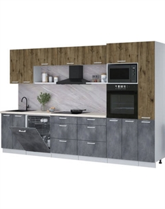 Кухонный гарнитур Интерлиния Мила Лайт 3.3-ПМ1